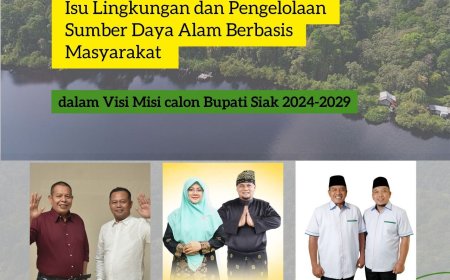 Isu Lingkungan dan Pengelolaan Sumber Daya Alam Berbasis Masyarakat dalam  Visi Misi Calon Bupati Siak 2024-2029
