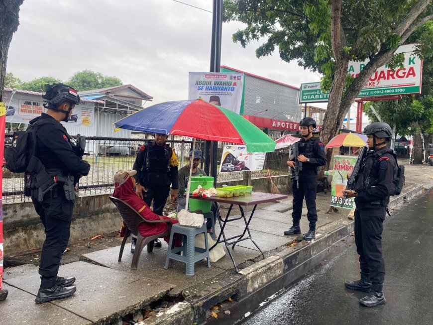 Satbrimob Polda Riau Komitmen Berikan Pengamanan Maksimal Pilkada 2024 