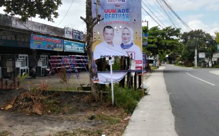 Geram! Spanduk Muflihun-Ade Dirusak, Tim Kampanye Umumkan Sayembara Rp 5 Juta