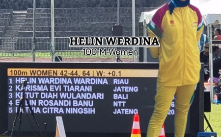 Mendali Emas dan Perunggu Kembali Disumbangkan Para Atletik NPCI Riau