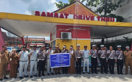 Jasa Raharja Gelar Operasi Penertiban PKB dan SWDKLLJ di Pangkalan Kerinci, 320 Kendaraan Terjaring