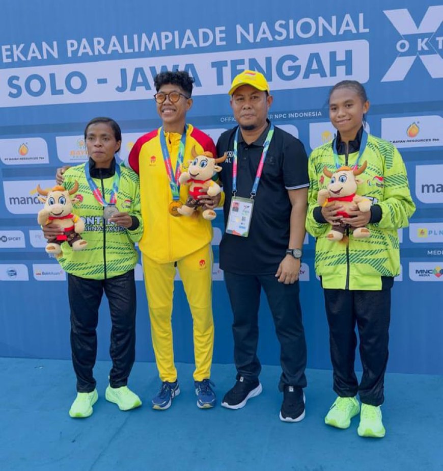 Pembuka Gerbang Medali di Peparnas XVII 2024 Solo, Dua Atlet Atletik Sumbangkan Emas dan Perunggu