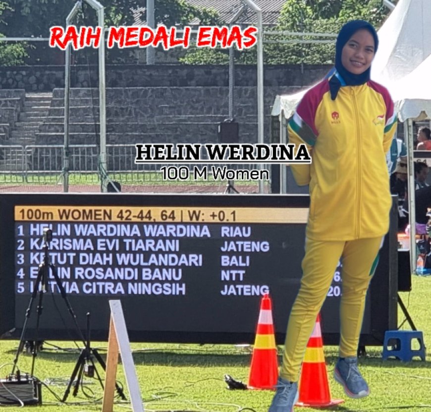 Mendali Emas dan Perunggu Kembali Disumbangkan Para Atletik NPCI Riau