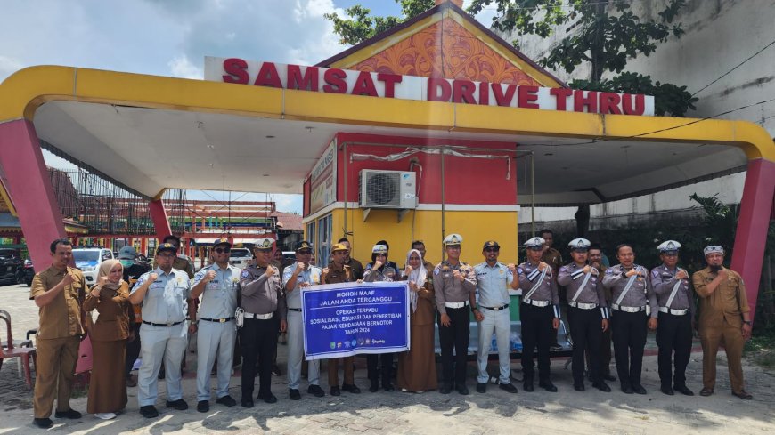 Jasa Raharja Gelar Operasi Penertiban PKB dan SWDKLLJ di Pangkalan Kerinci, 320 Kendaraan Terjaring