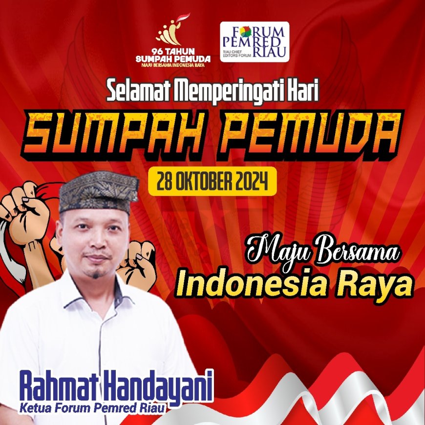 96 Tahun Sumpah Pemuda, Rahmat Handayani: Bersama Majukan Indonesia Raya