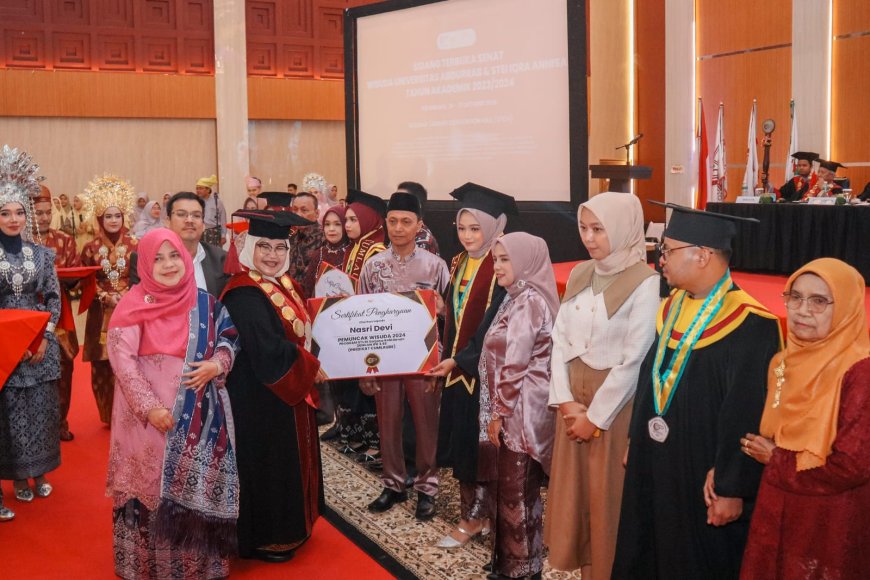 Universitas Abdurrab dan STEI Iqra Annisa Kukuhkan 577 Wisudawan