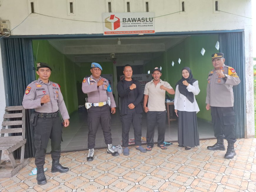 Strategi Cooling System Polsek Pelangiran Wilayah Hukum Polres Inhil, Ciptakan Pilkada Aman dan Damai