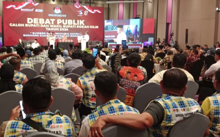 Paslon Asset 01 Unggul Setiap Sesi Pertanyaan dan Debat Publik Pilkada Rohil 2024