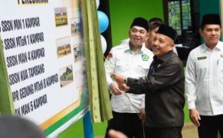Resmikan Gedung SBSN di Kampar, Ini Imbauan Kakanwil Kemenag Riau