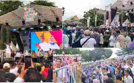 Kampanye Penutup Paslon Bertuah, Meski Diguyur Hujan Ribuan Warga Hadir dan Menggema Teriakan Muflihun Walikota Pekanbaru