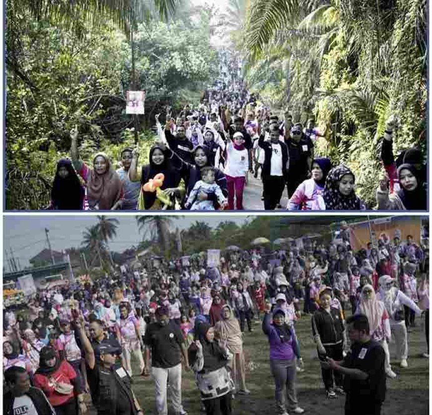 Jalan Santai dan Senam Pagi Bersama Di Kelurahan Sialang Rampai Muflihun Tawarkan Solusi Parkir Murah untuk Pekanbaru