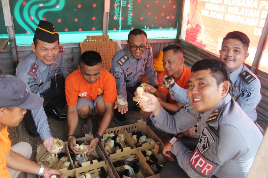 Dukung Program Ketahanan Pangan, Rutan Rengat Kembangkan Ternak Ayam Kampung