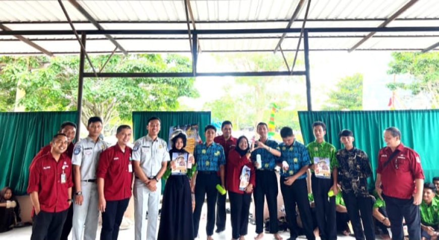 Tingkatkan Keselamatan Lalin,  Jasa Raharja Gelar PPKL di SMAN 3 Bathin Solapan, Bengkalis Riau