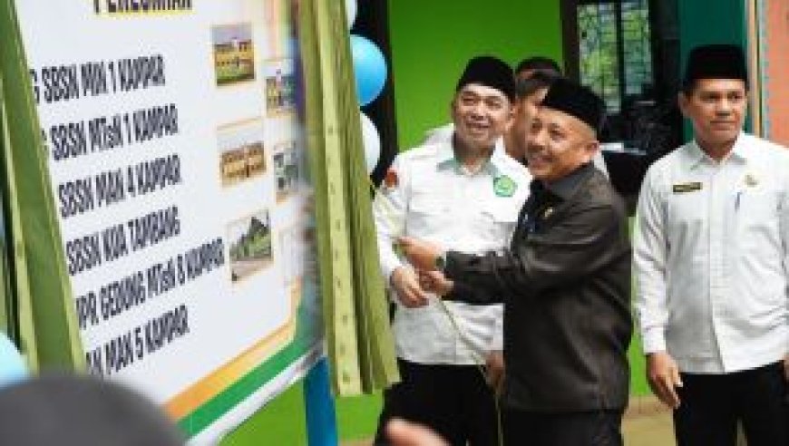 Resmikan Gedung SBSN di Kampar, Ini Imbauan Kakanwil Kemenag Riau