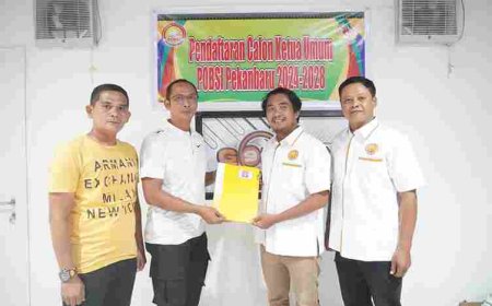 Dapat 19 Dukungan, Supriyanto Pengurus KONI Pekanbaru Daftar Calon Ketua POBSI Pekanbaru 