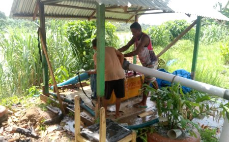 Pemdes Pulau Aro Serta Kelompok Tani, Mengucapkan Terima Kasih Atas Bantuan Pompa Air dari APBN 2024