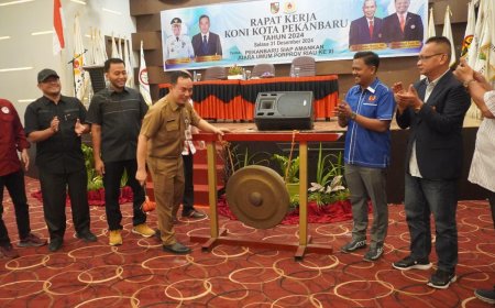 KONI Pekanbaru Gelar Raker 2024, Fokus pada PORKOT dan PORPROV XI Riau