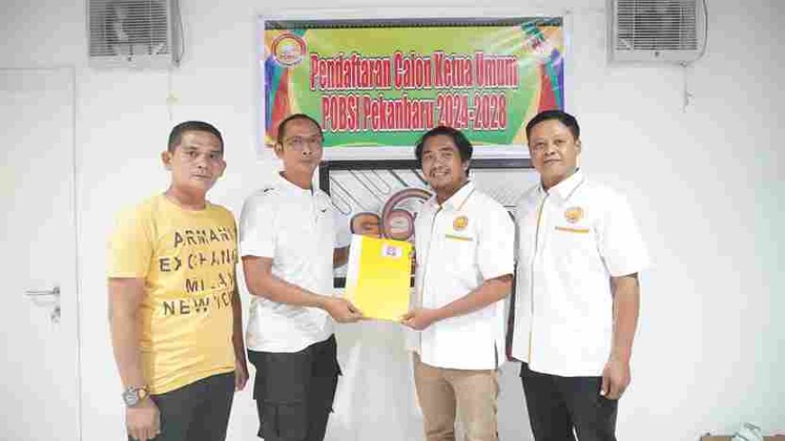 Dapat 19 Dukungan, Supriyanto Pengurus KONI Pekanbaru Daftar Calon Ketua POBSI Pekanbaru 