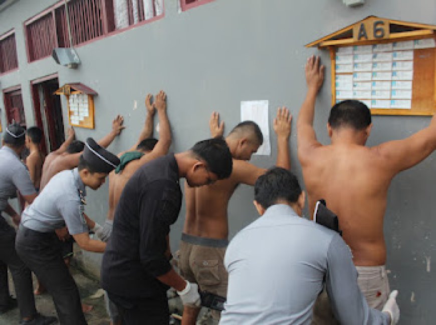 Rutan Rengat Gelar Razia Rutin Blok Hunian Warga Binaan 