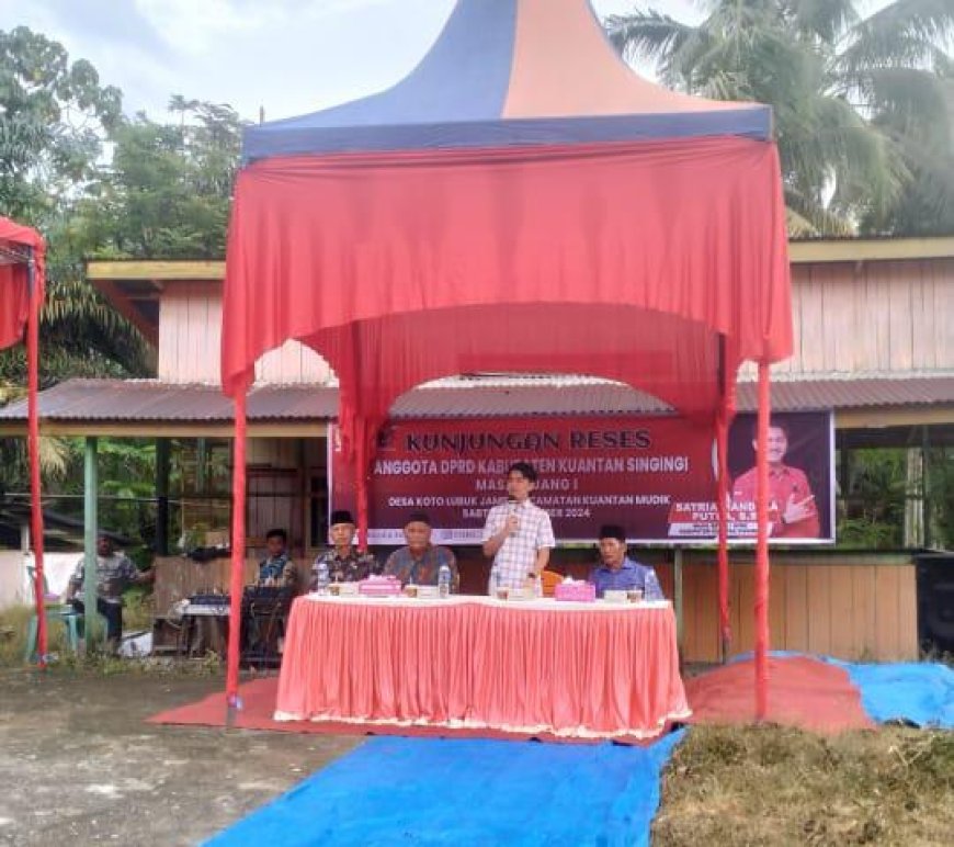 Reses Perdana Waka 1 DPRD Kuansing, Masyarakat Koto Lubuk Jambi Usulkan 9 Skala Prioritas 