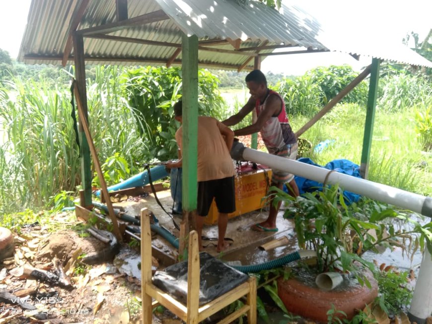 Pemdes Pulau Aro Serta Kelompok Tani, Mengucapkan Terima Kasih Atas Bantuan Pompa Air dari APBN 2024
