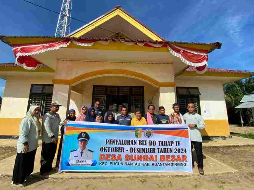 Pemdes Sungai Besar, Sukses Merealisasikan Bantuan BLT DD Tahun Anggaran 2024