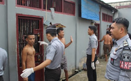 Rutan Kelas IIB Rengat Gelar Razia Rutin untuk Cegah Peredaran Narkoba