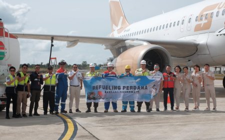 Pertamina Patra Niaga Isi Avtur Perdana di Bandara Singkawang