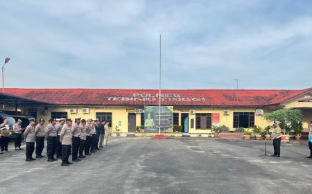 AKP Nanang Kusumo Pimpin Apel Standby Polres Tebing Tinggi