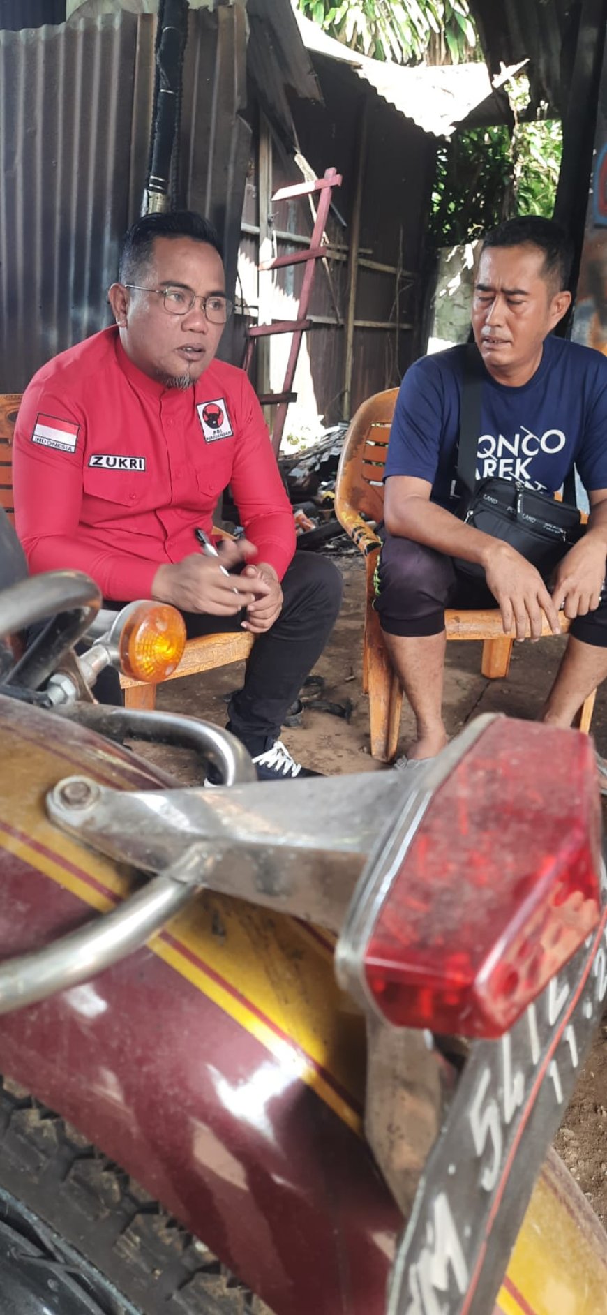 Ketua DPD PDIP Riau Zukri Misran Apresiasi Kreativitas Pemuda di Bengkel Modifikasi Karang Taruna