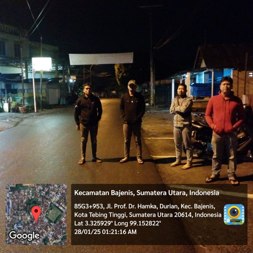 Polres Tebing Tinggi Gelar Patroli Rutin, Situasi Aman dan Kondusif