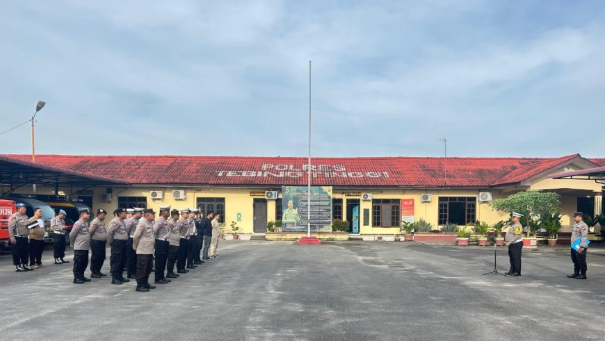 AKP Nanang Kusumo Pimpin Apel Standby Polres Tebing Tinggi