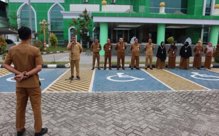 Pj Wako Roni Rakhmat Apel Bersama di RSD Madani Pekanbaru 