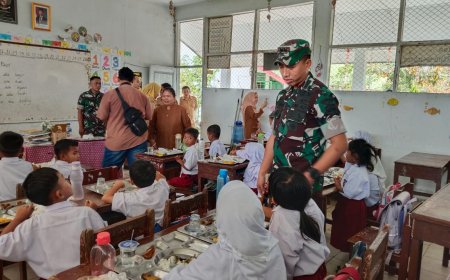 Dandim 0204/DS Hadiri Program Makan Sehat Bergizi di Serdang Bedagai