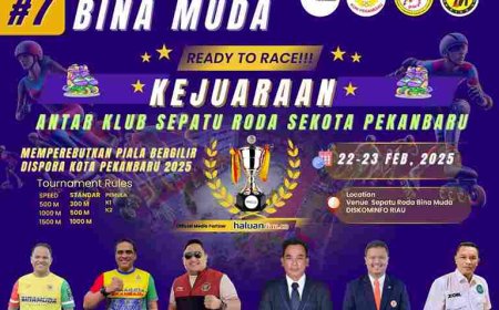 Kejuaraan Sepatu Roda Kota Pekanbaru Sambut HUT ke-7 Klub Bina Muda
