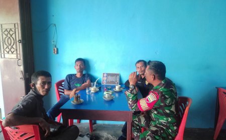 Babinsa Koramil 02/Sungai Apit Patroli, Sosialisasi Pilkada Damai di Kelurahan Sungai Apit