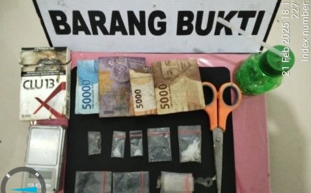 Tim Opsnal Polsek Na IX-X Amankan Pengedar Sabu di Labuhanbatu Utara