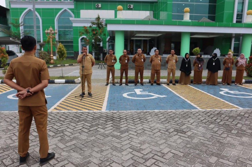 Pj Wako Roni Rakhmat Apel Bersama di RSD Madani Pekanbaru 
