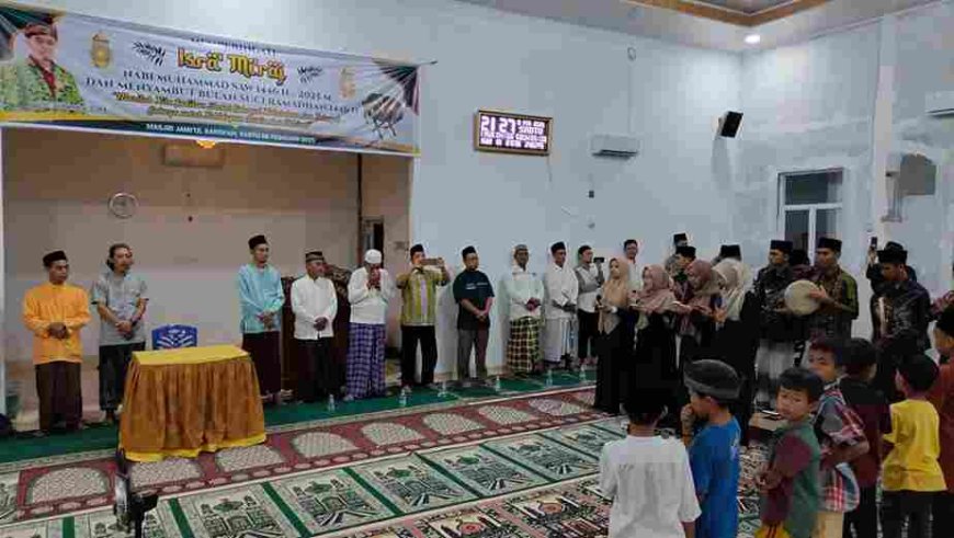 Isra Miraj di Masjid Jamiul Barokah: Momentum Meningkatkan Persatuan dan Kecintaan kepada Nabi Muhammad SAW