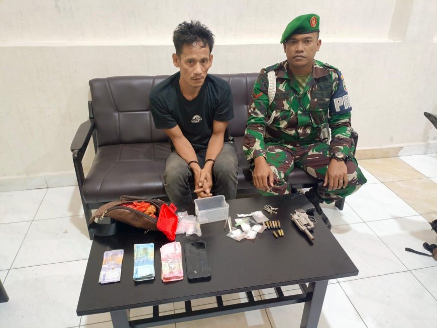 TNI Gagalkan Peredaran Narkotika di Simalungun, Seorang Pengedar Ditangkap