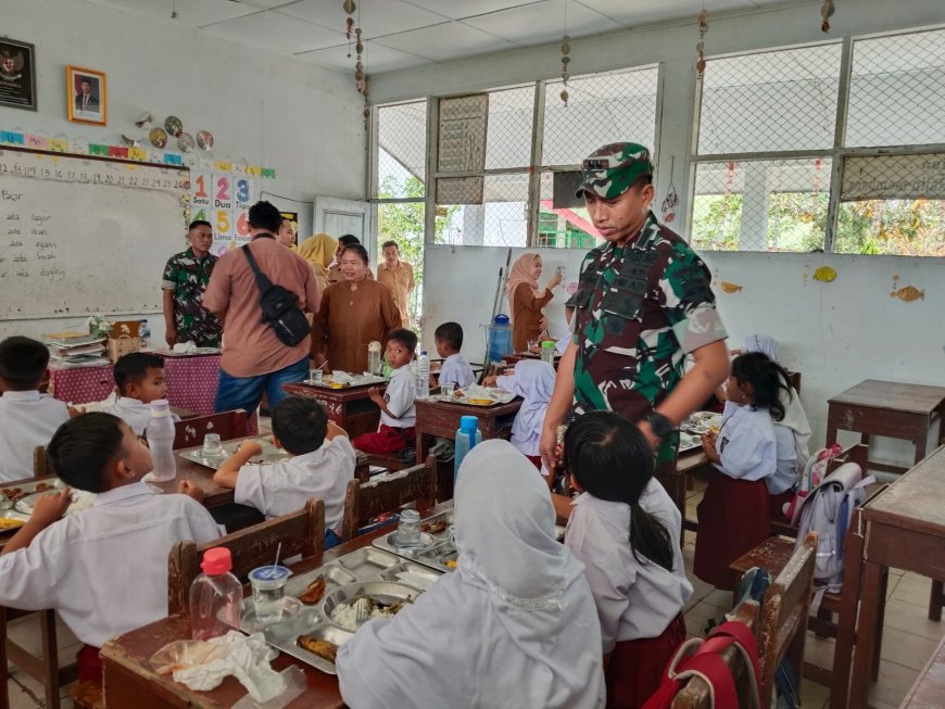 Dandim 0204/DS Hadiri Program Makan Sehat Bergizi di Serdang Bedagai