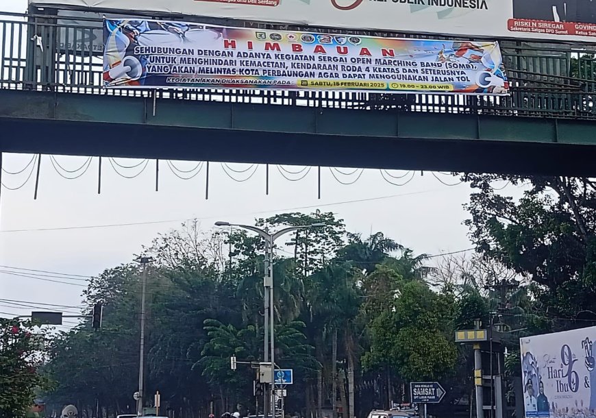 Sergai Open Marching Band 2025 Digelar, Pengguna Kendaraan Roda Empat Diimbau Gunakan Jalan Tol