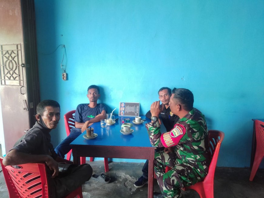 Babinsa Koramil 02/Sungai Apit Patroli, Sosialisasi Pilkada Damai di Kelurahan Sungai Apit