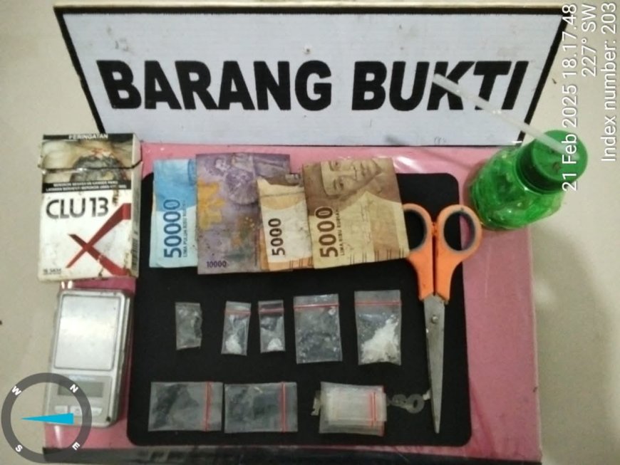 Tim Opsnal Polsek Na IX-X Amankan Pengedar Sabu di Labuhanbatu Utara