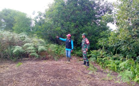 Babinsa Koramil 02/Sungai Apit Gelar Patroli Karhutla di Kampung Penyengat