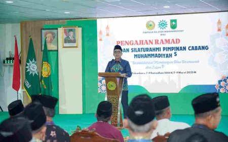 Silaturrahim dan Pengajian Ramadhan PWM Riau: Perkuat Ideologi Muhammadiyah dan Kolaborasi Ekonomi