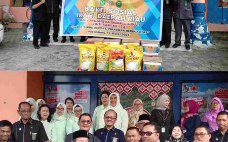 IKAHI Riau Gelar Bakti Sosial, Salurkan Bantuan untuk Korban Banjir di Pekanbaru