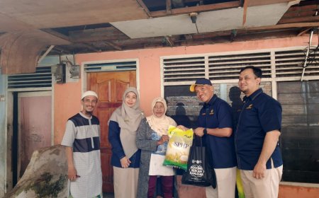 IZI Riau dan Bea Cukai Riau Berbagi 70 Paket Sembako di Kelurahan Cinta Raja Pekanbaru