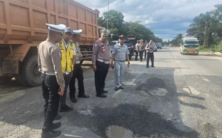 Jasa Raharja Riau Bersama Ditlantas Polda Gelar Survei Jalan Terpadu untuk Kelancaran Arus Mudik