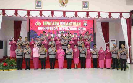 Kapolda Kepri Pimpin Pelantikan Wakapolda dan Sertijab Pejabat Utama Polda Kepri